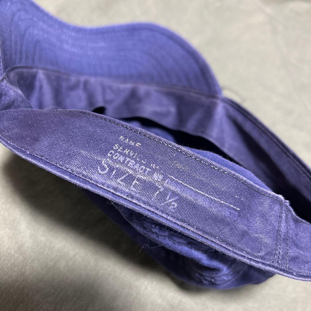 米軍実物 USN NAVY ユーティリティキャップ ナス紺 サイズ 7 1/2