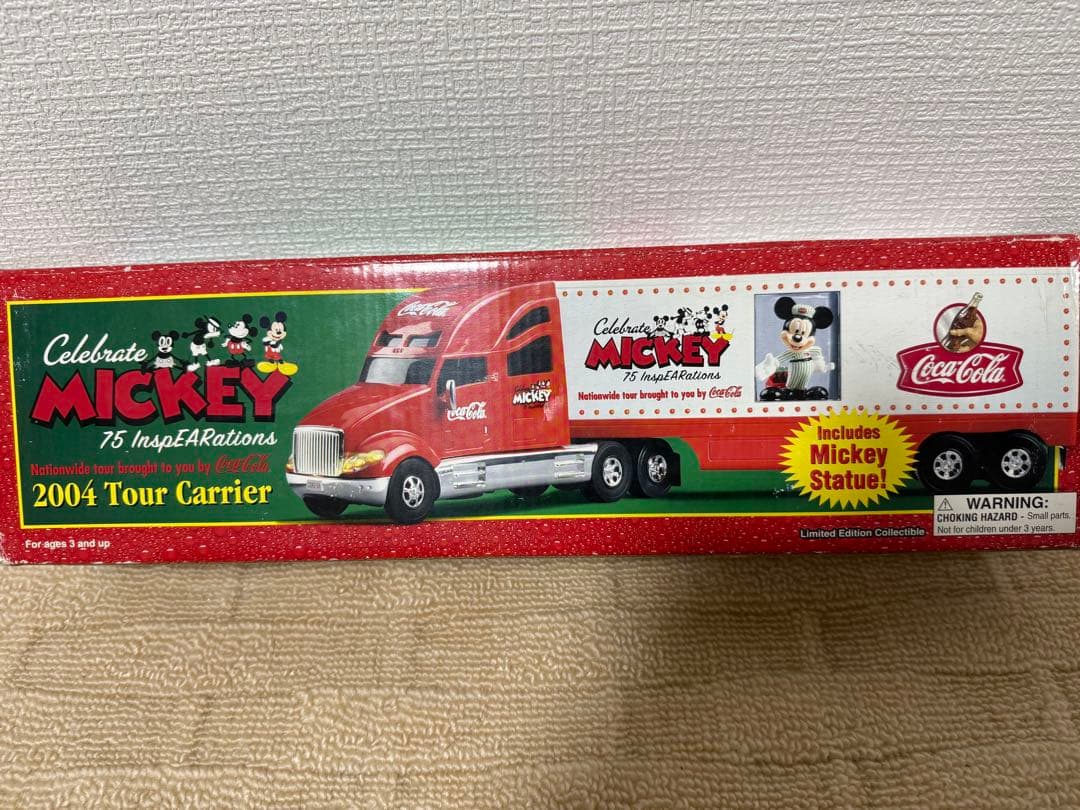 【美品レア・ヴィンテージ】コカコーラ ミッキー75周年トラック 2004年製