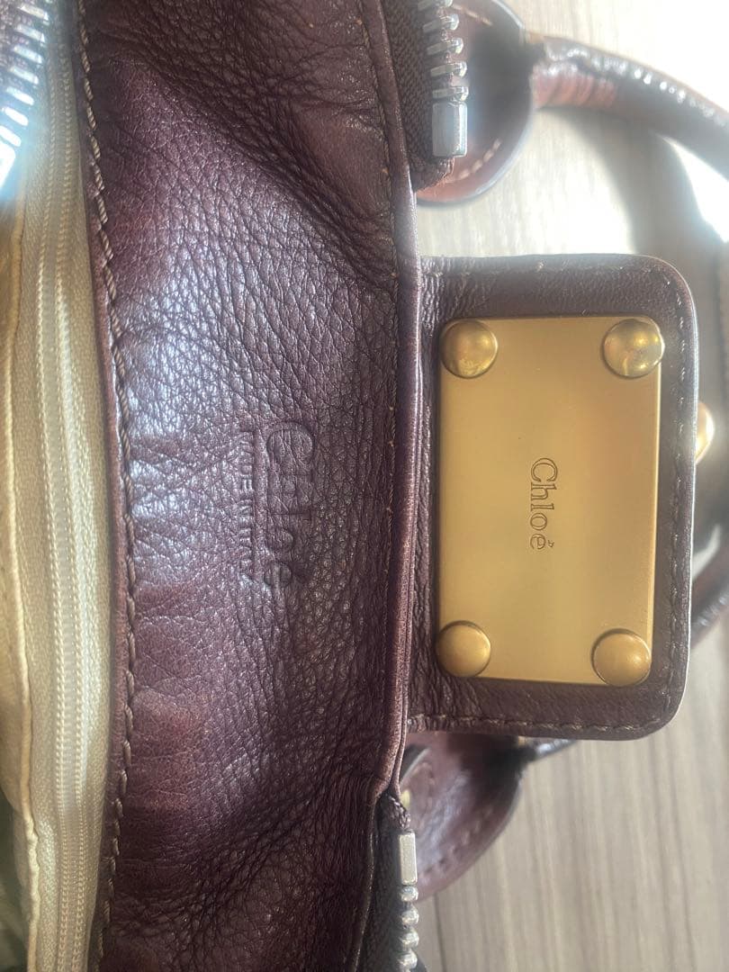 M*中様 Chloé クロエ　パディントン　ブラウンレザー ハンドバッグ