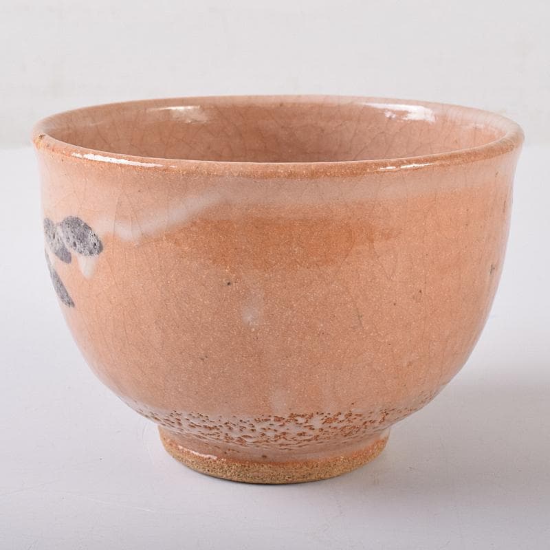 萩焼　草文　茶碗　銘「古今」　仕覆付　堀内宗完(兼中斎)極め箱　M　R7928