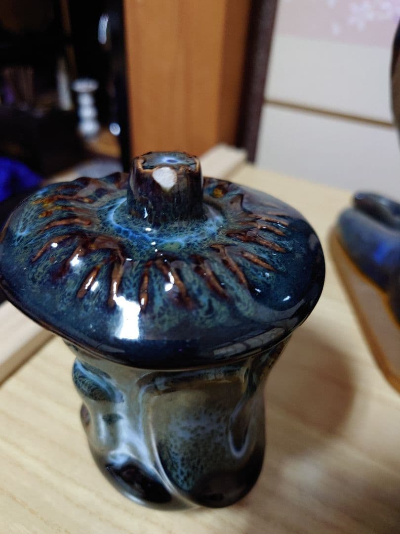 宮陶　宮崎ガラッパ　男の子、女の子、湯のみ　計5点