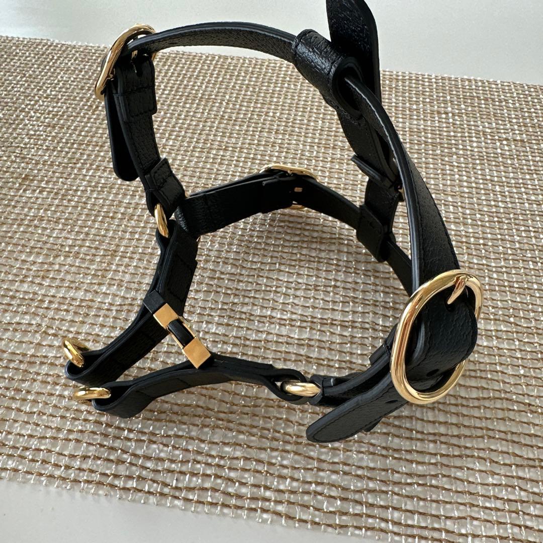 値下げ！【新品】Gucci レザー犬用ハーネス　Sサイズ