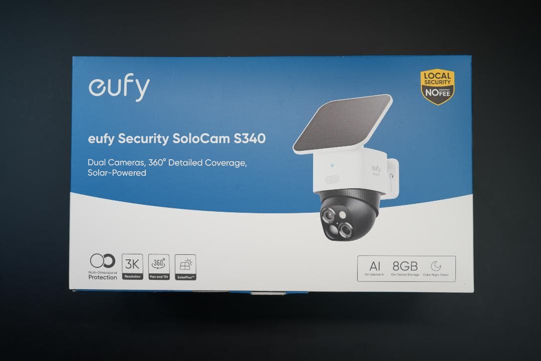 【開封のみ美品】eufy Security SoloCam S340 防犯カメラ