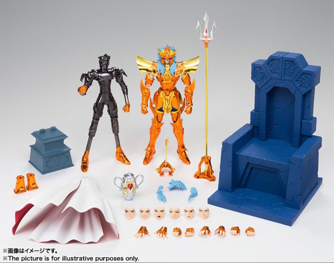 【未開封】 聖闘士聖衣神話 EX 海皇ポセイドン インペリアルスローンセット