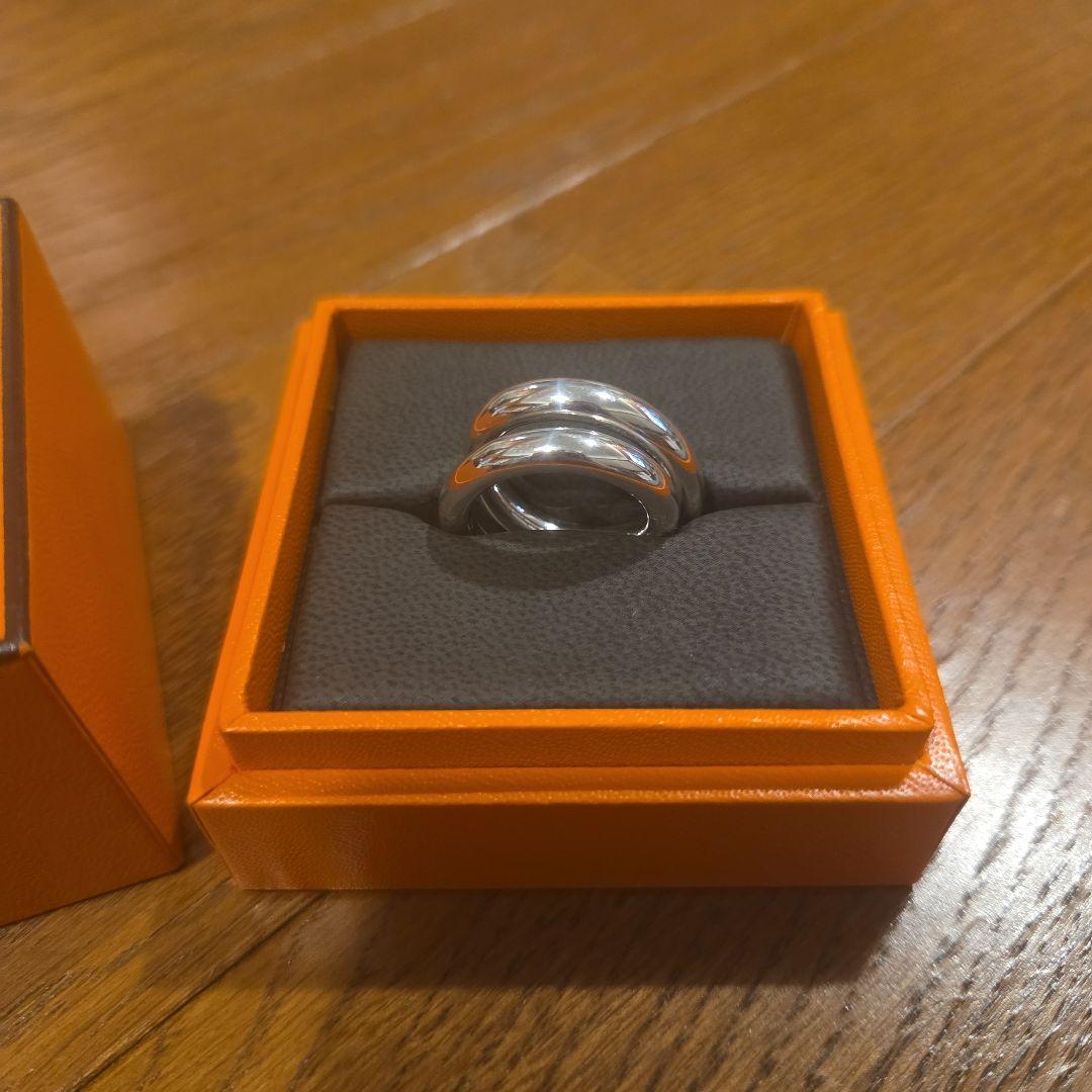 美品　エルメス　ヴェルティージュ　シルバー　リング49