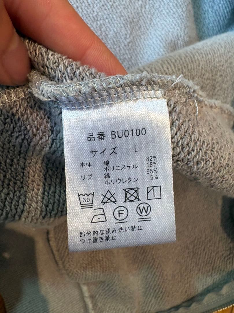 BlessU グレー パーカー Lサイズ 即完モデル