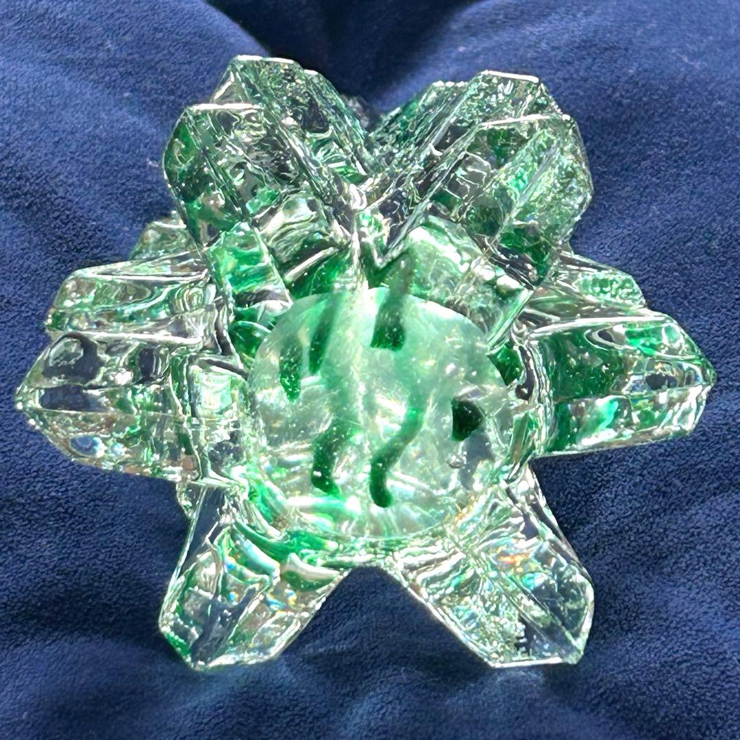 ヴィンテージ　クリスタル　ガラス　クリスマスツリー