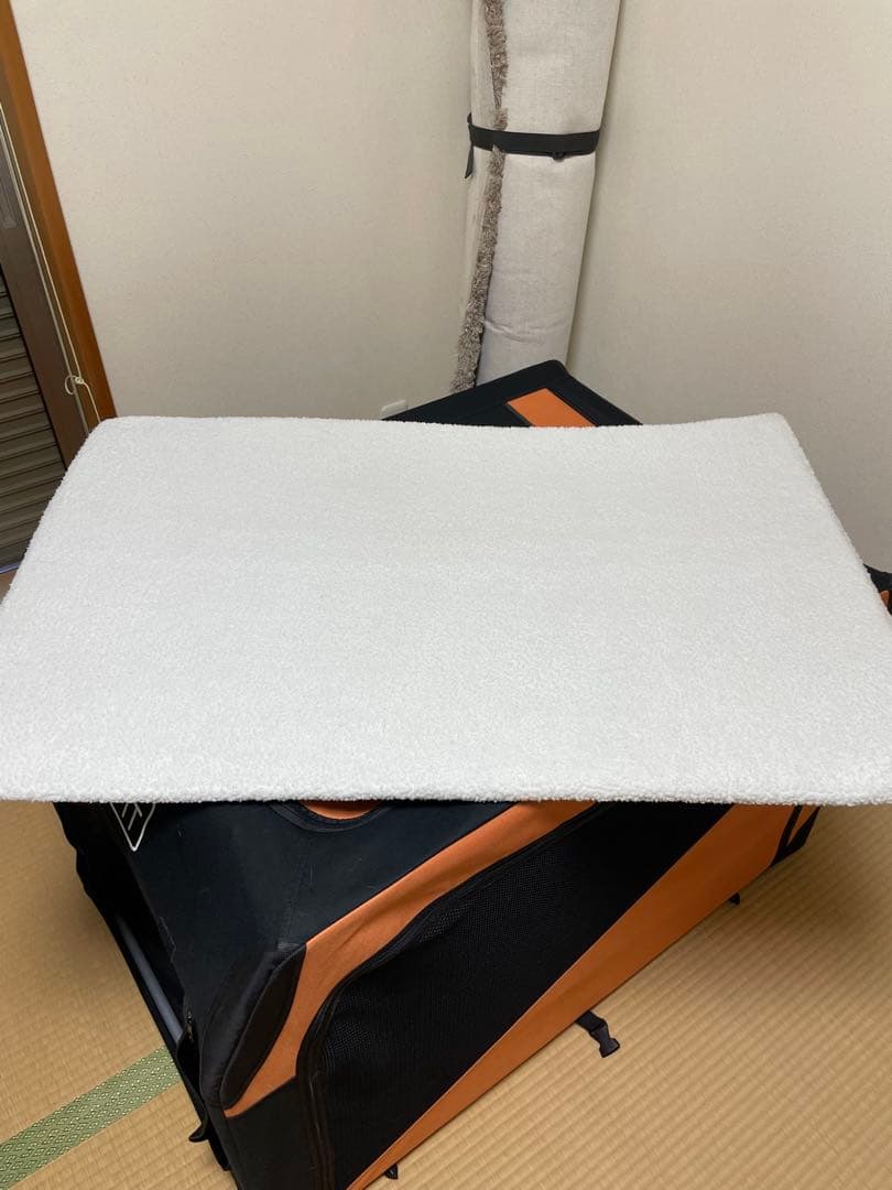 UNIHABITAT モバイルハウスキャリークレート オレンジ/黒 XL