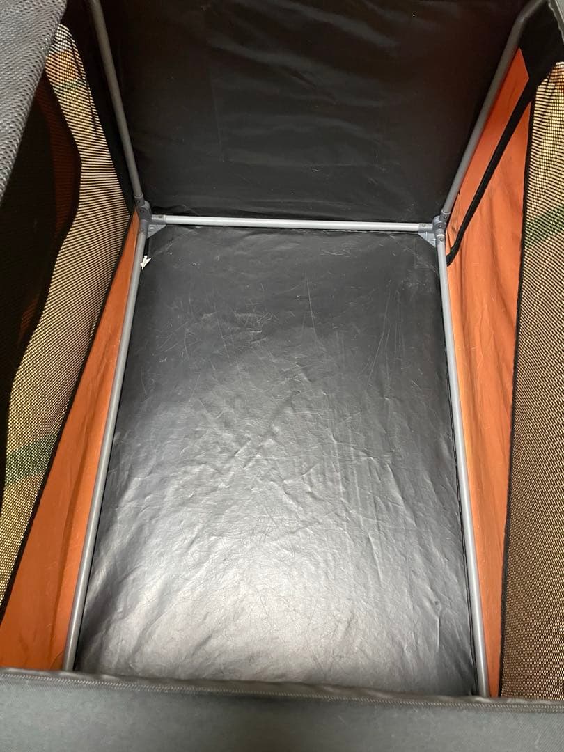 UNIHABITAT モバイルハウスキャリークレート オレンジ/黒 XL