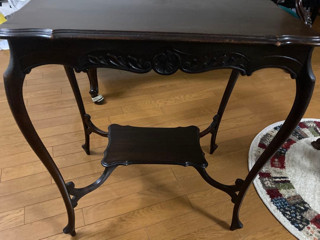 アンティーク木製テーブル ダークブラウン