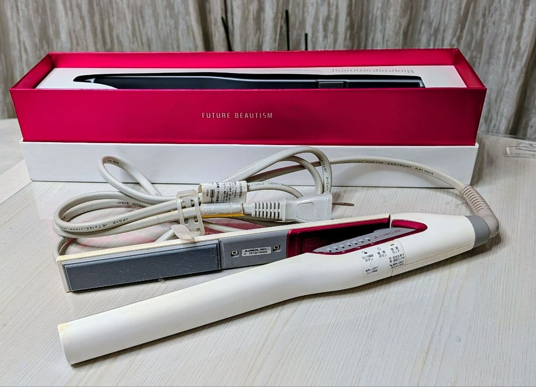 ゆったん専用　HAIRBEAURON ストレートヘアアイロン ホワイト