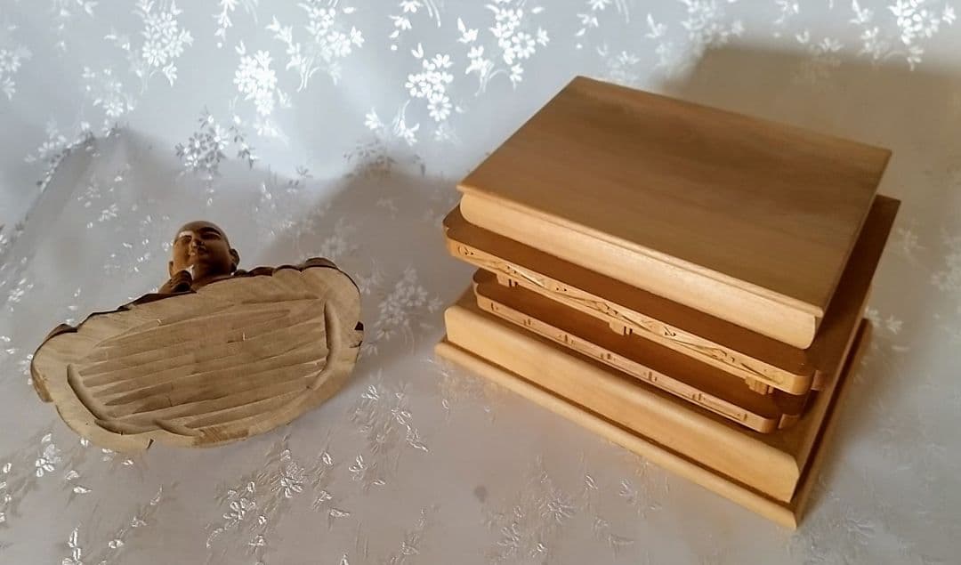 僧形坐像 善導大師坐像 #075 ◆白檀 木彫 仏像