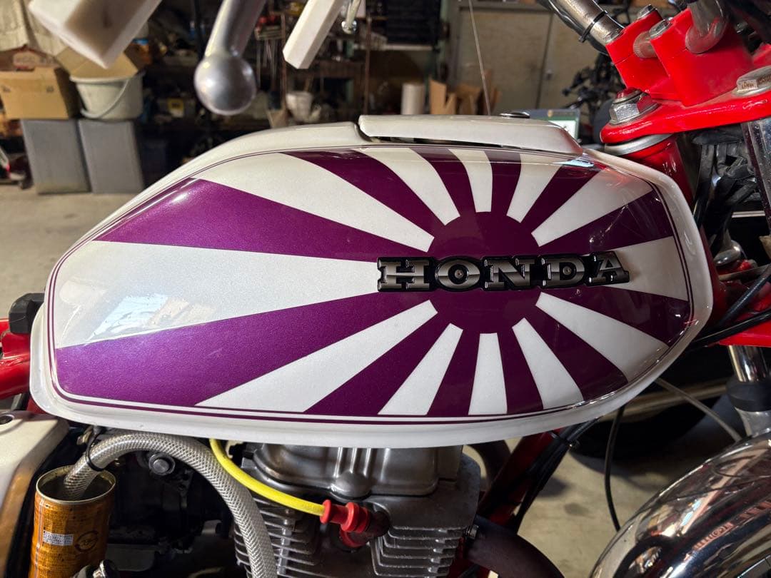 CB400T 角タンク　サイドカバー　セット