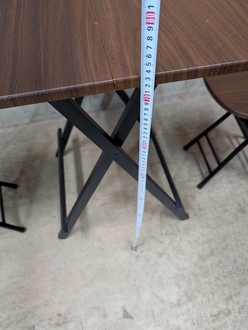 折畳みテーブル・チェア2脚set +3,000円 キッチンラック+5,000円