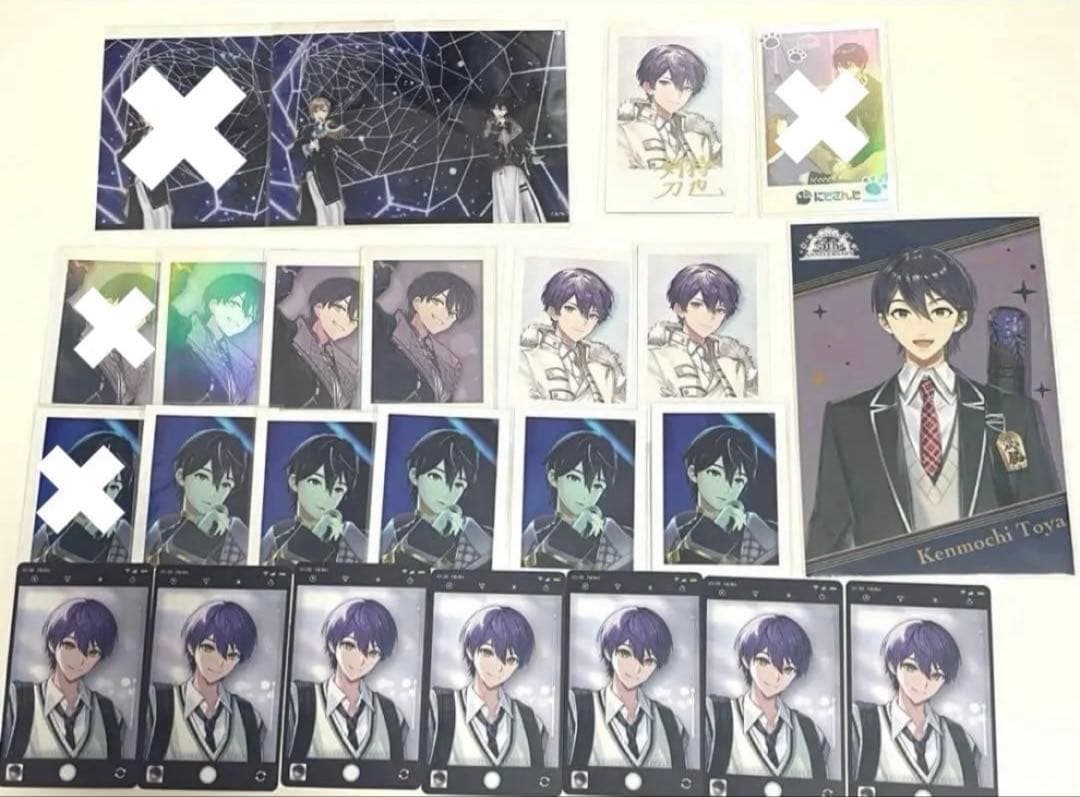 にじさんじ 剣持刀也 伏見ガク アクリルスタンド チェキ 缶バッジ まとめ売り