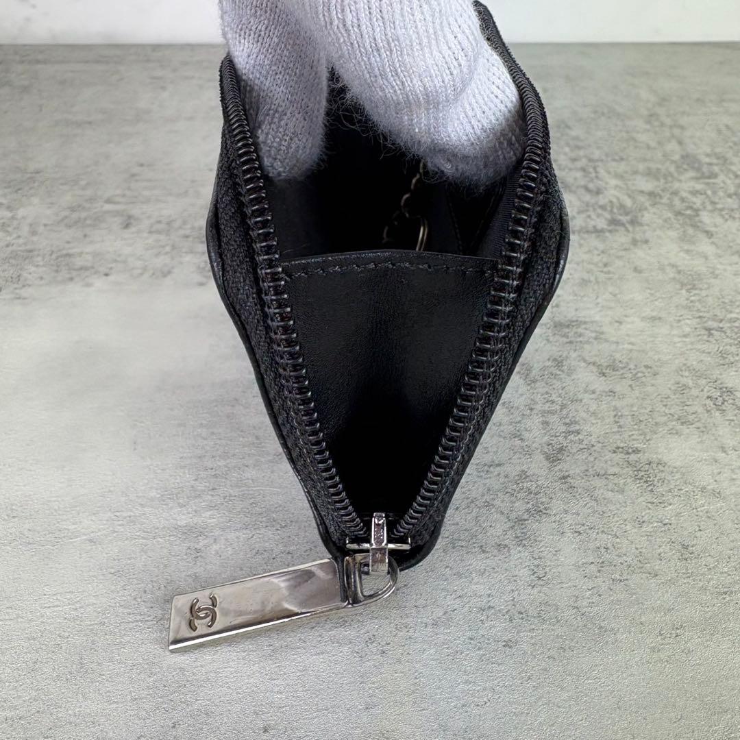 CHANEL シャネル　キャビアスキン　デカココ　ケース　カードケース