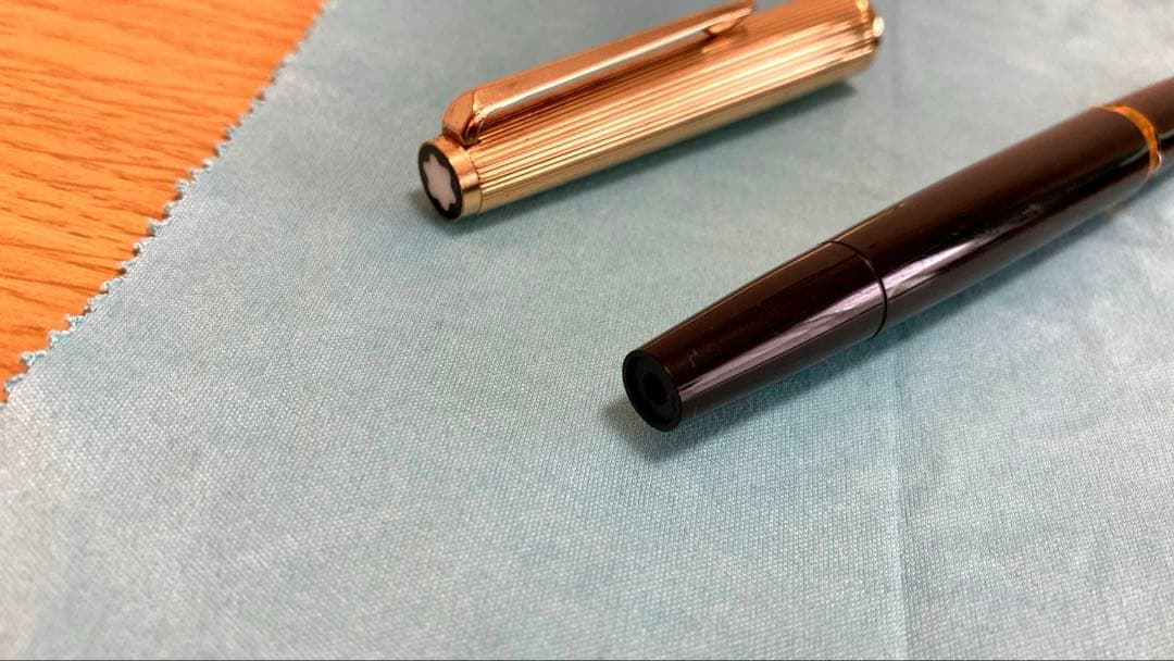 1/27終了　モンブラン124 万年筆　18金ペン先EF(海外極細)相当　吸入式