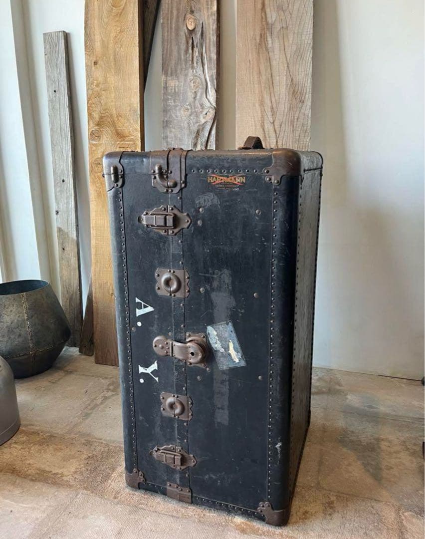アンティークトランク　ヴィンテージ　ワードローブ　船舶トランク　HARTMANN
