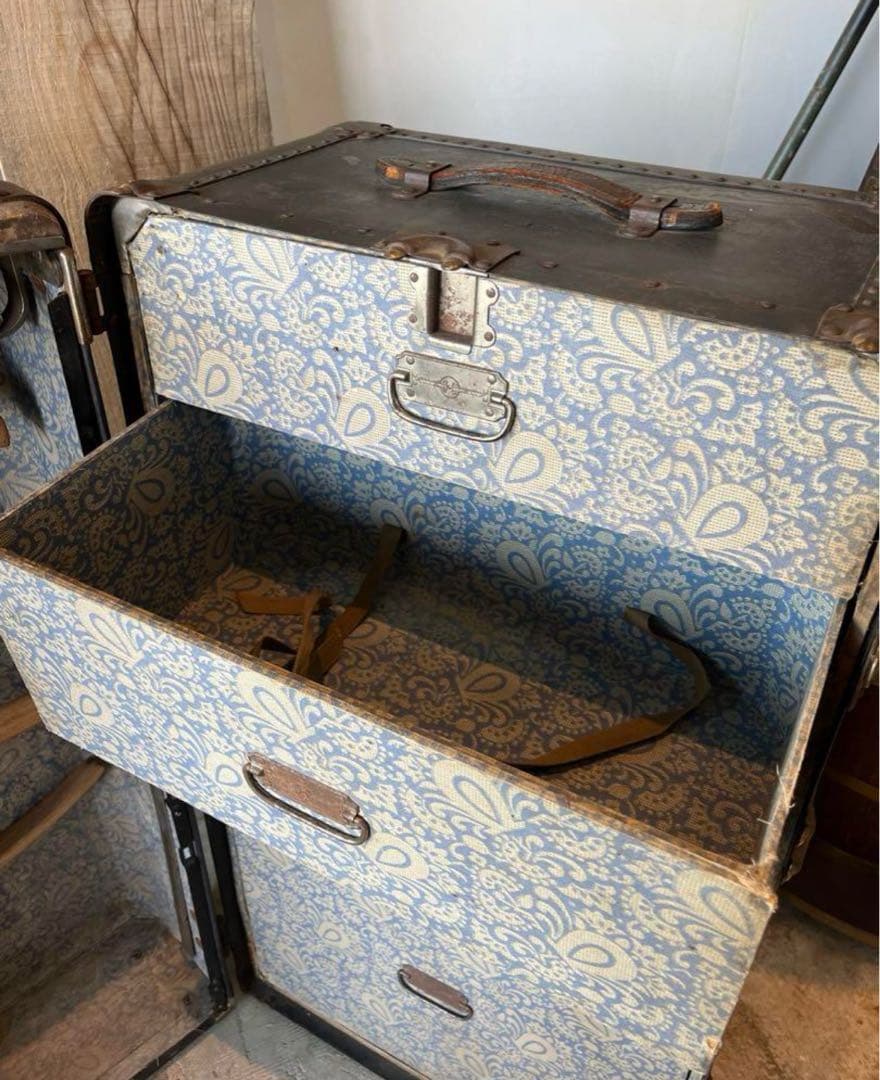 アンティークトランク　ヴィンテージ　ワードローブ　船舶トランク　HARTMANN