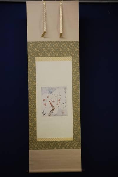 不詳/作者不詳/梅花俳句/布袋屋掛軸HC-149