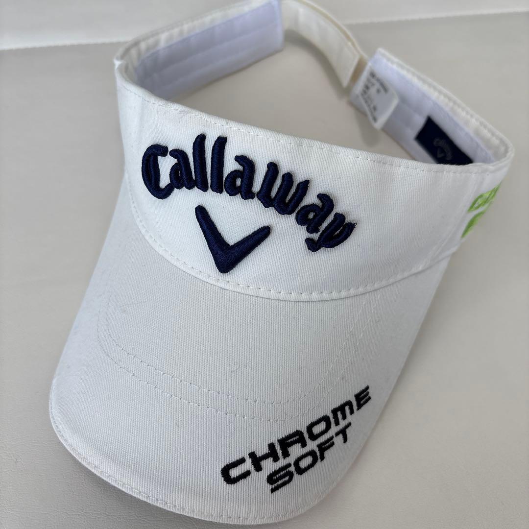 【6点セット】Callaway ゴルフウェアセット一式 ホワイト/ネイビー