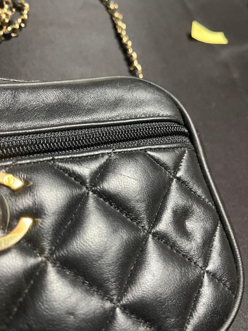 ももこちゃん　シャネル ラムスキン マトラッセ ショルダー バッグ.