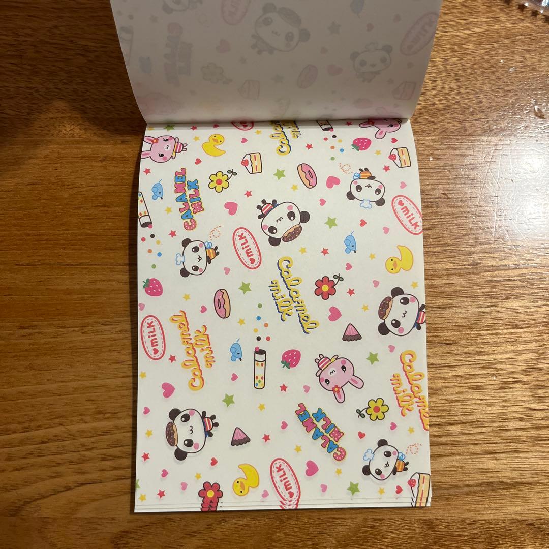 平成レトロ　メモ帳　クーリア　こぱむだ　キャラメルミルク