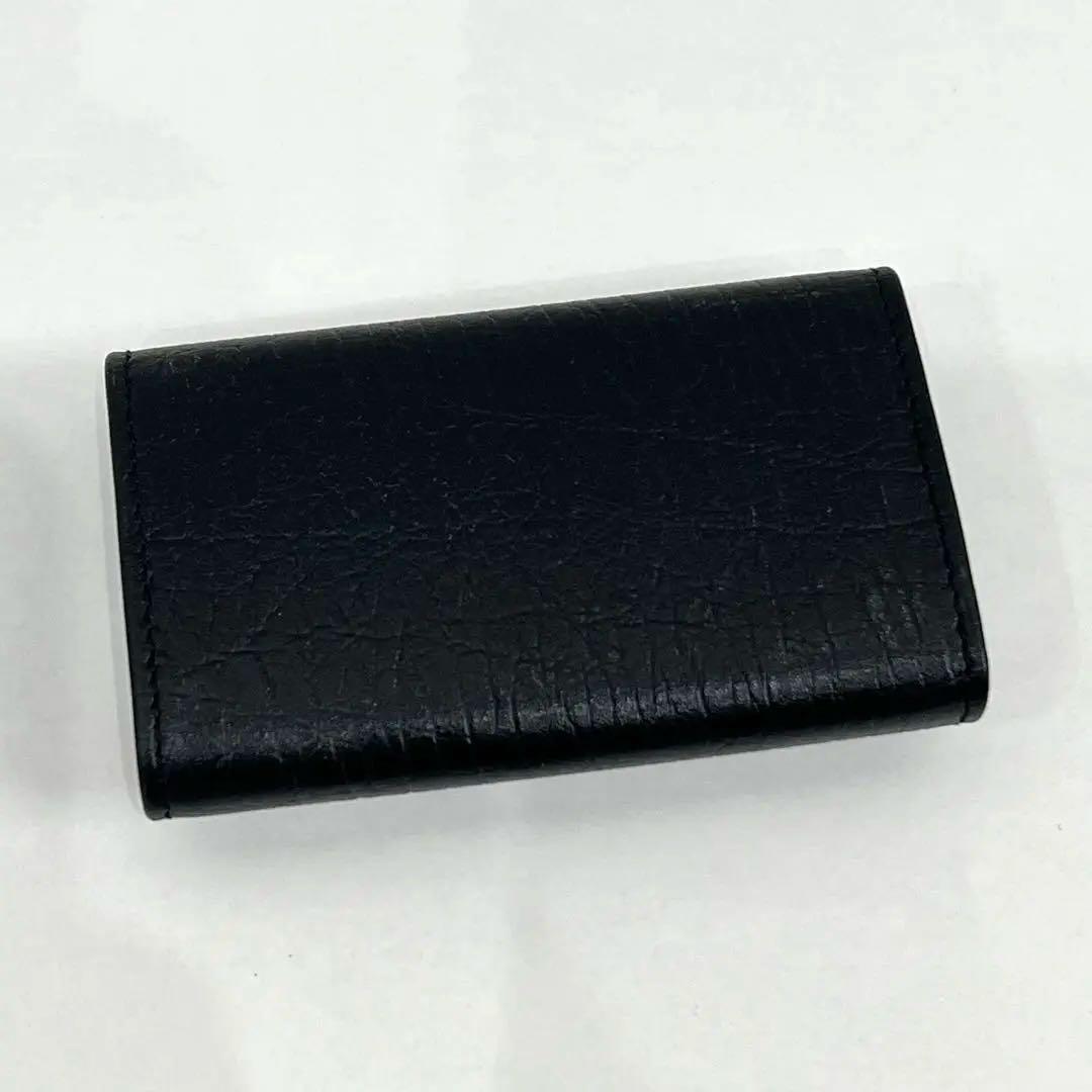新品未使用 GUCCI グッチ ブラックレザー 6連 キーケース 04579