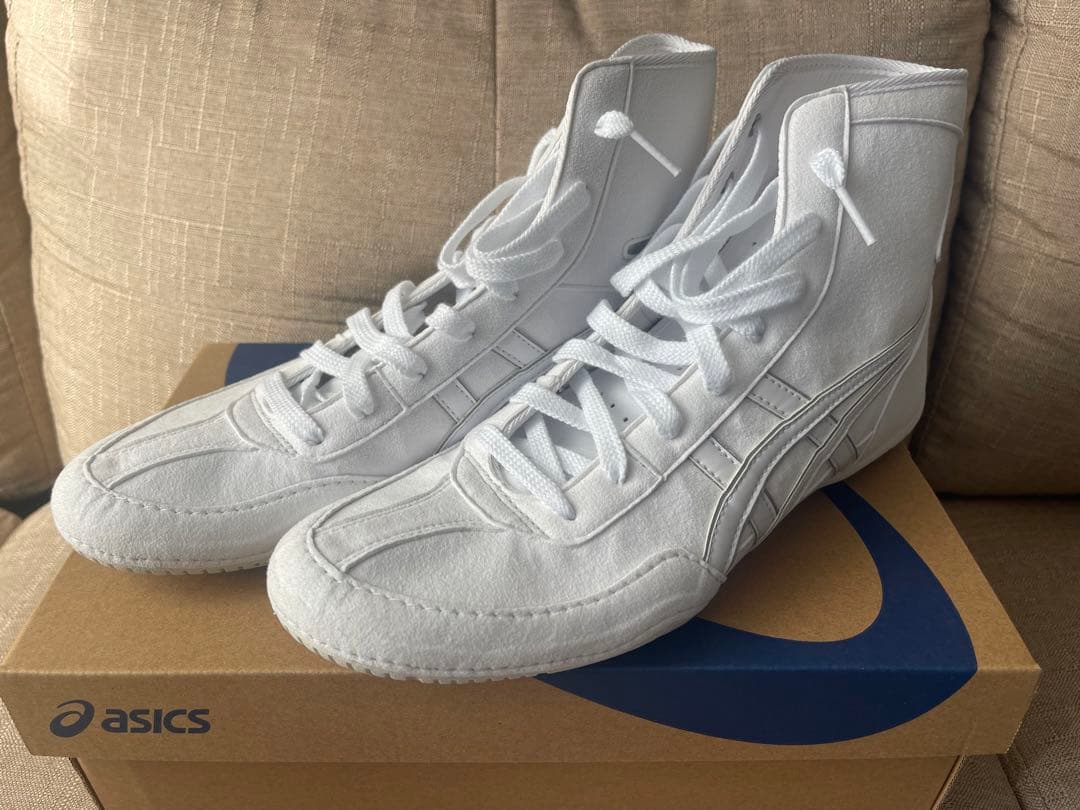 asics ボクシングシューズ ホワイト
