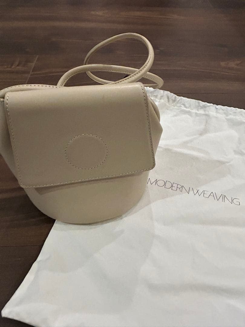 MODERN WEAVING ベージュ ショルダーバッグ