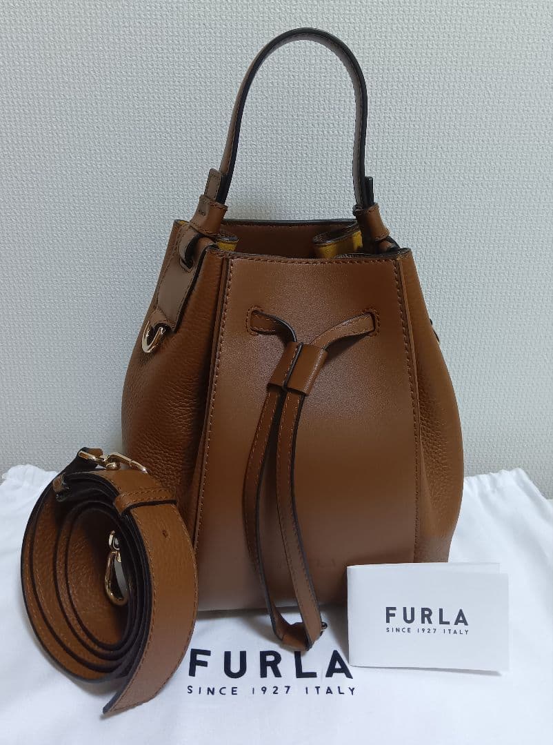 【未使用】フルラ ミアステラ ミニ バケットバッグ ハンド/ショルダーバッグ