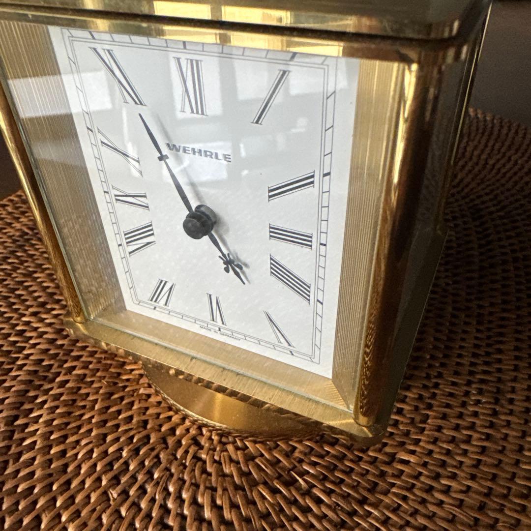 WEHRLE 会議卓時計　ゴールド 置時計 クラシック