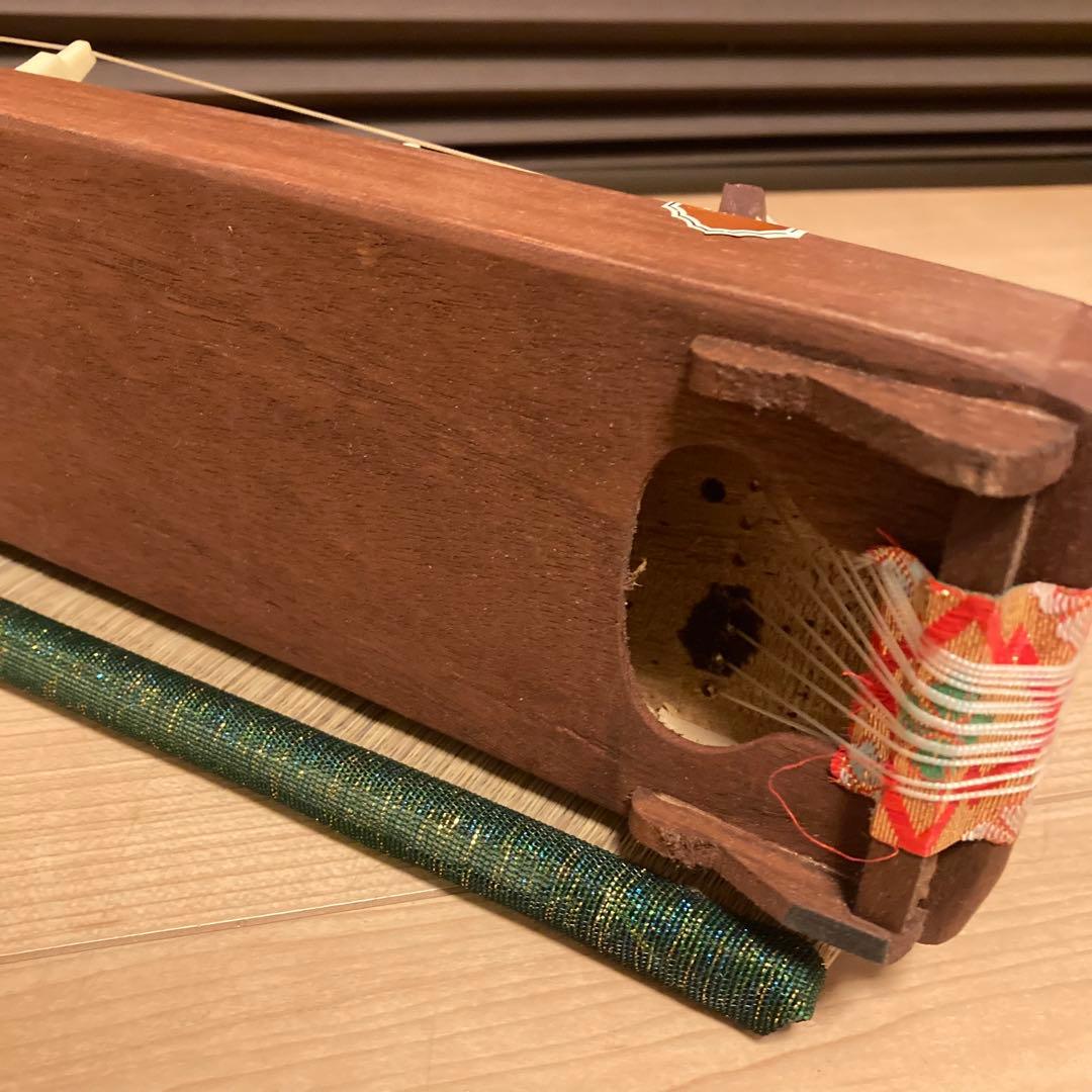 お琴 ミニ琴 13弦 木製 お琴の手びき