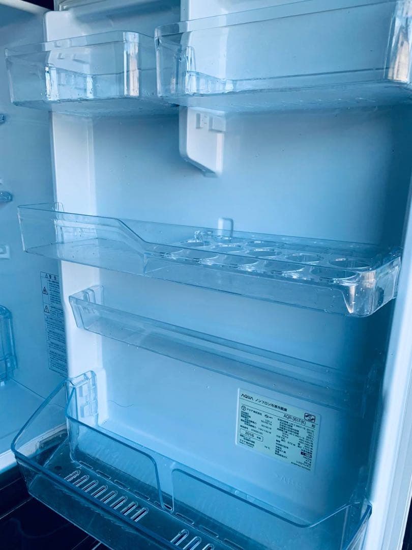 ♻️送料設置無料　AQUA ノンフロン冷凍冷蔵庫 AQR-361F