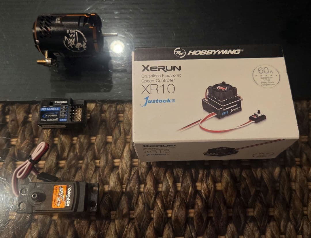 ドリラジ初心者用 メカ一式 ブラシレスESC モーター サーボ 受信機等