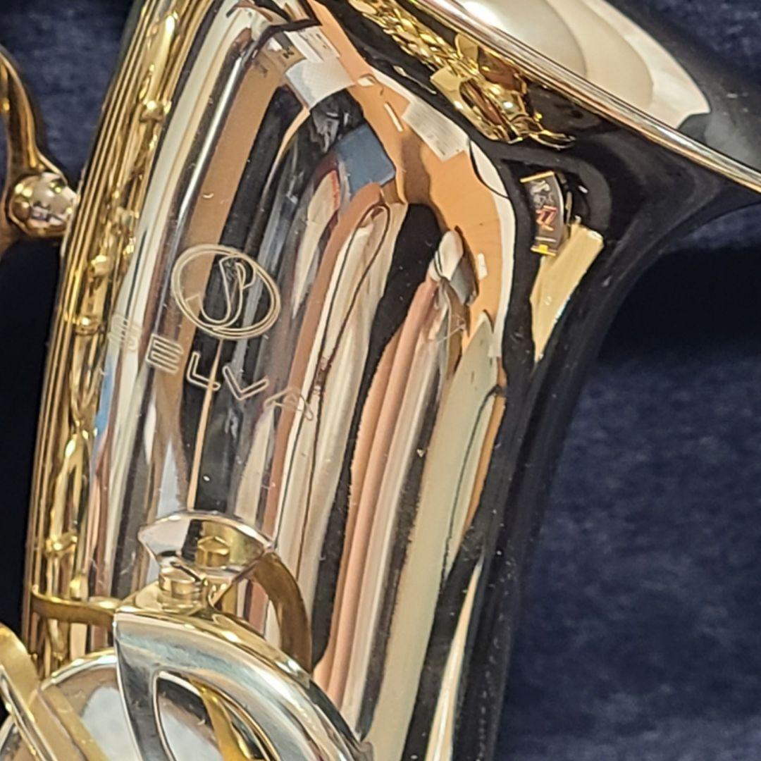 美品 テナーサックス SELVA 管楽器 ケース付 彫刻 セット アルトサックス