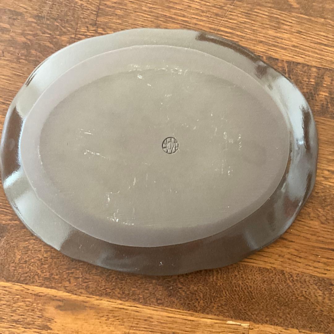 陶葊　陶あん　色絵付け　皿　レア