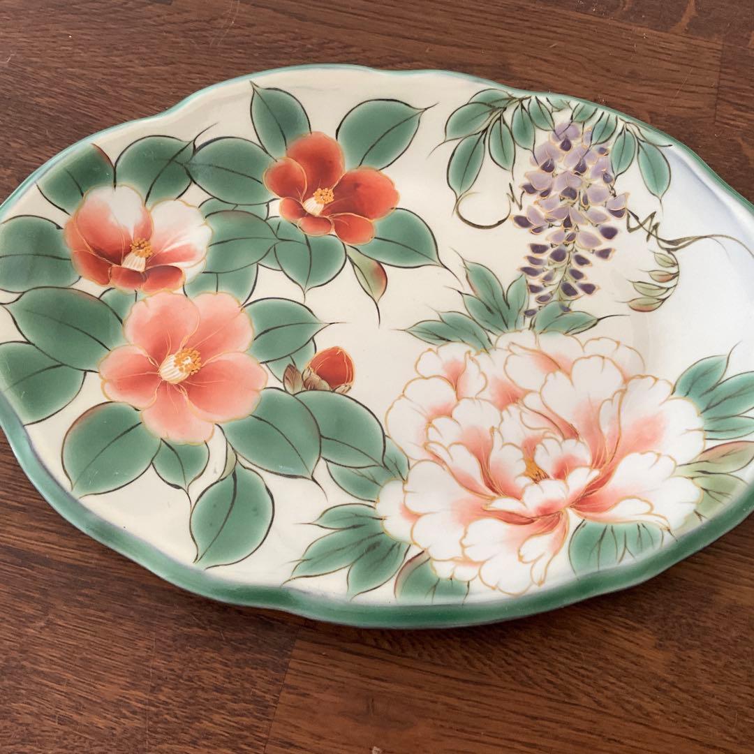 陶葊　陶あん　色絵付け　皿　レア