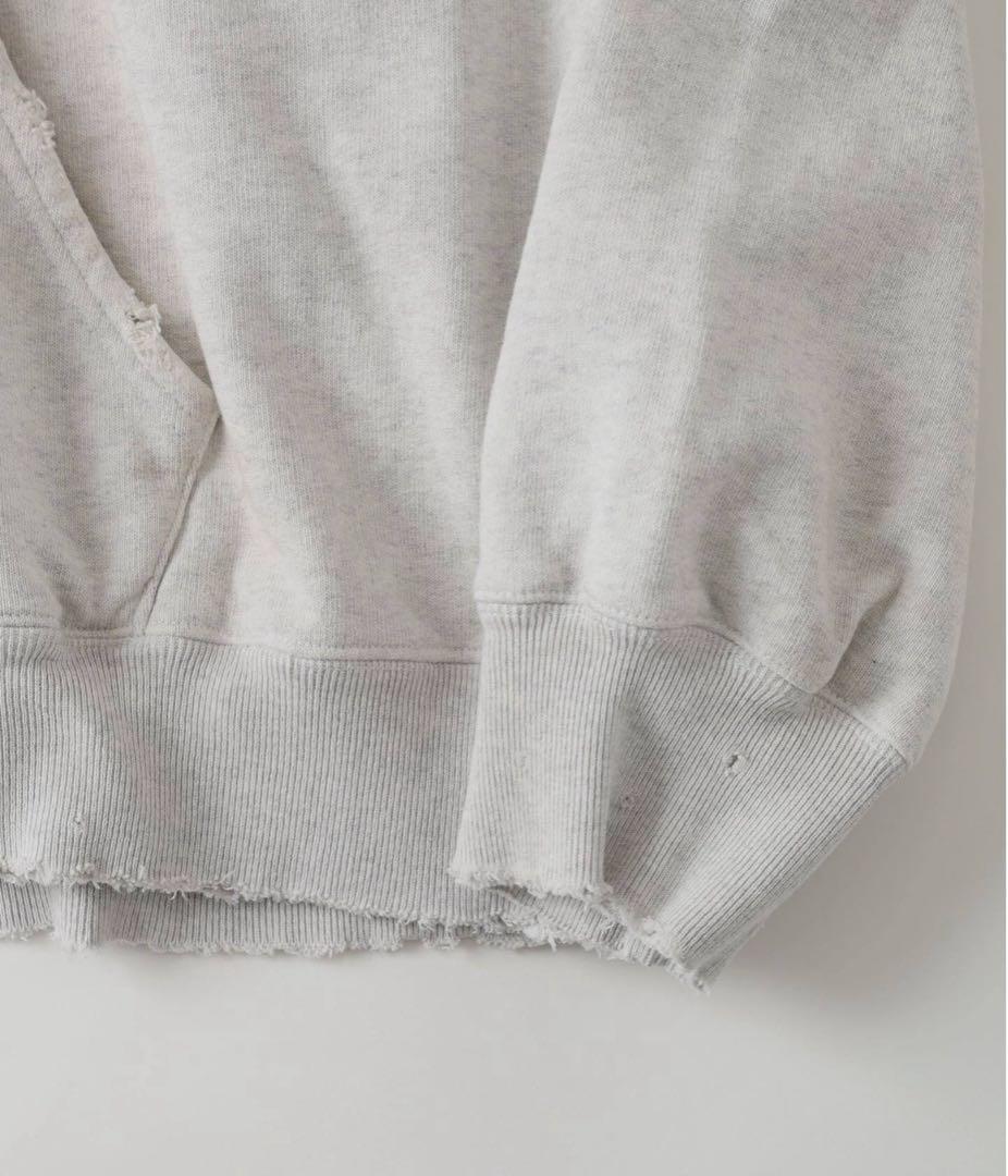 お*酢様 ancellm 26ss zip hoodie ヘザーホワイト　常田着