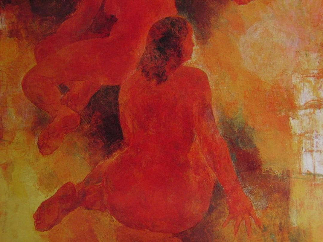 福島隆壽、【瀬戸内’04】、希少な額装用画集より、新品額装付、状態良好