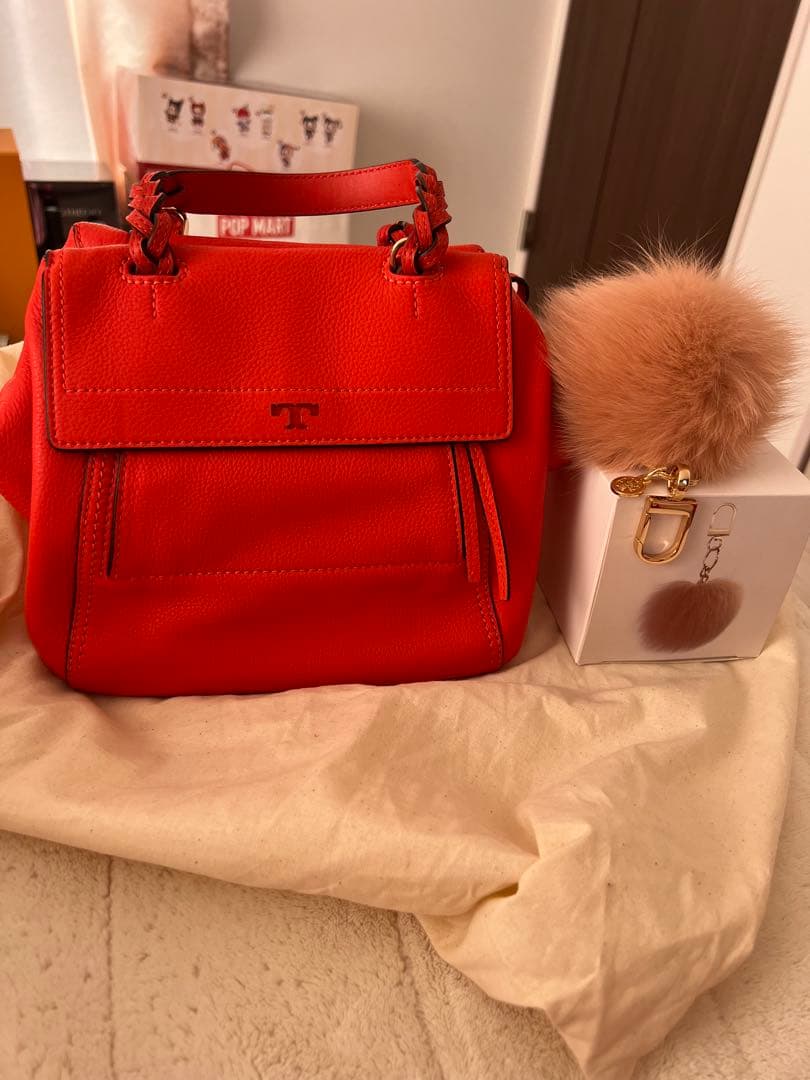 TORY BURCH 赤 ハンドバッグ