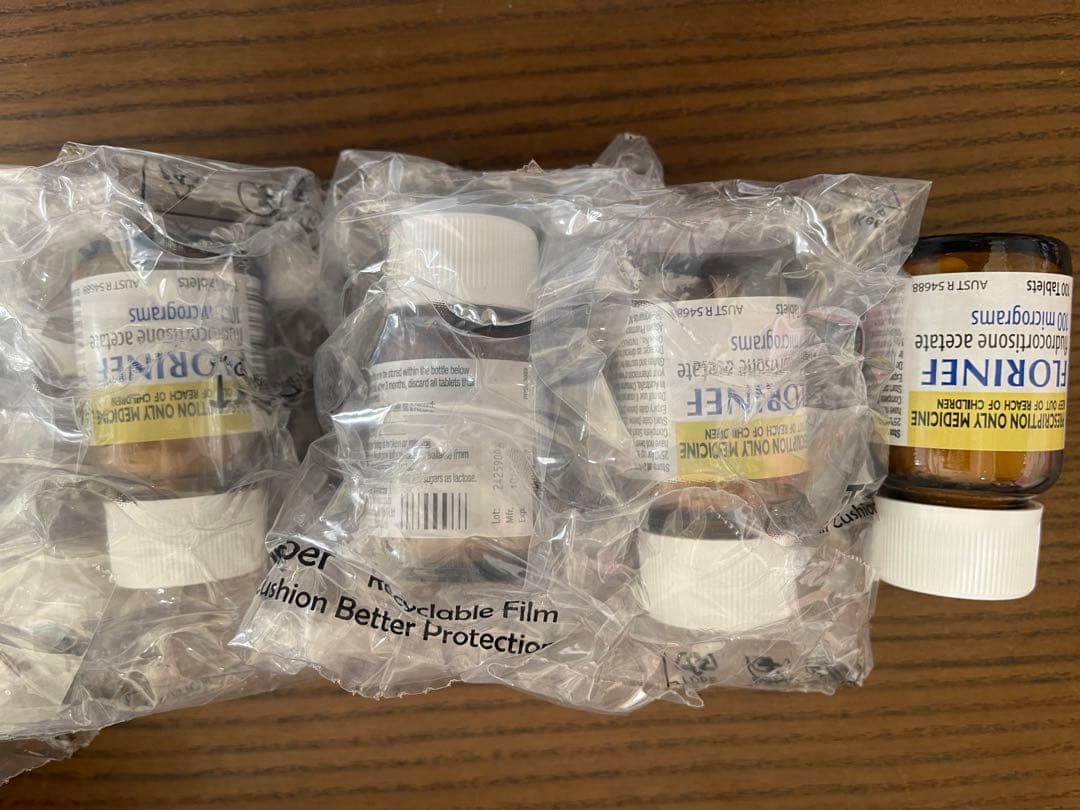 新品 未開封 フロリネフ FLORINEF 0.1mg 3瓶➕70錠