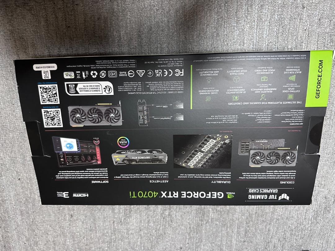 グラフィックボード・グラボ・ビデオカード ASUS TUF GeForce RTX 4070 Ti OC