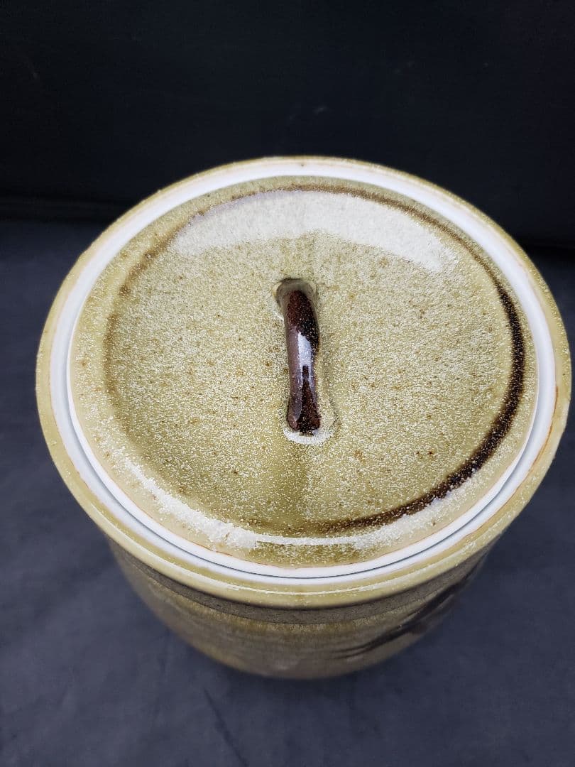 絵唐津皆具　古川華山作　清寂　茶道具　水指　建水　蓋置　花器　竹柄