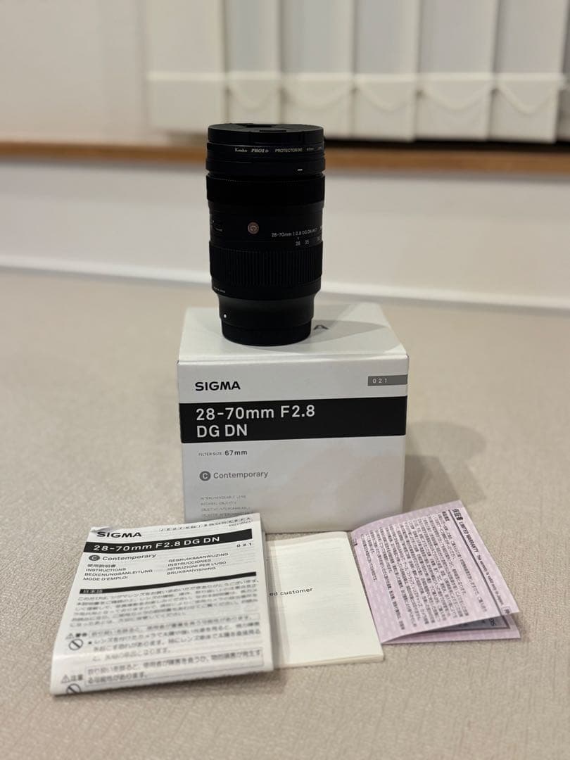 SIGMA 28-70mm F2.8 DG DN フィルター付き　SONY e