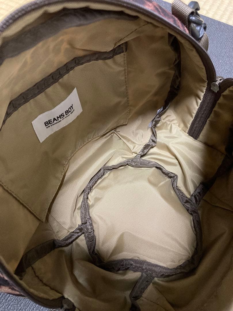 BEAMS BOY【別注】BRIEFING レオパードバッグ　ブリーフィング