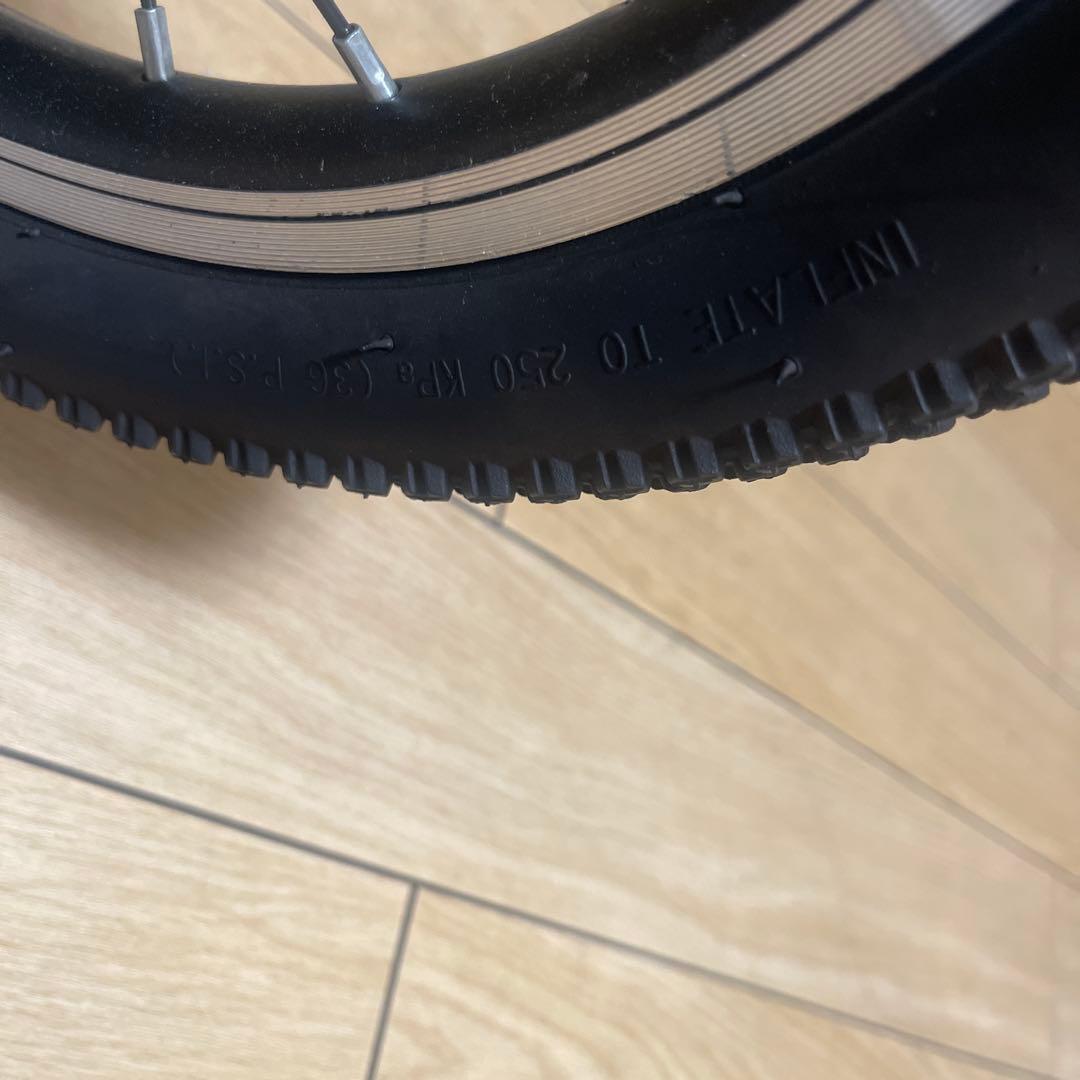 あこあこQiani 幼児用自転車　コマ付き　変身バイク　ブルー　14インチ