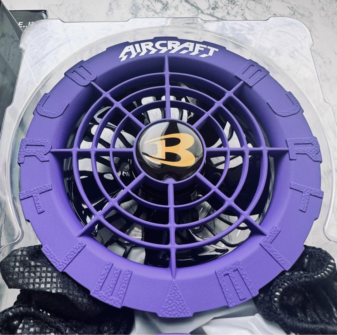 完売　新品未使用 バートル ファン ジェットパープル　AC08-2 空調服用　❸