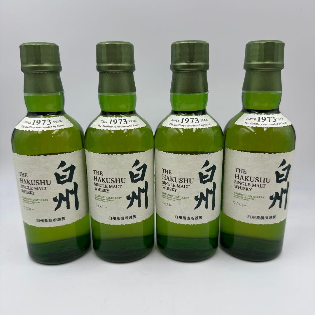サントリー ウイスキー　白州 1973 180ml 43% 4本セット