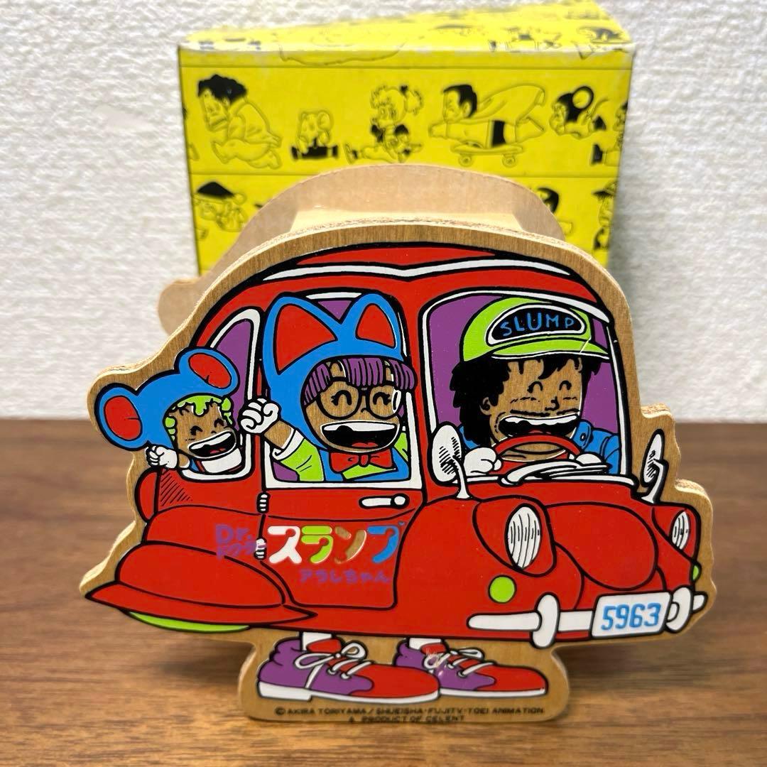 アラレちゃん　木製　貯金箱　未使用